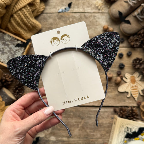 Spooky Glitter Cat Ears