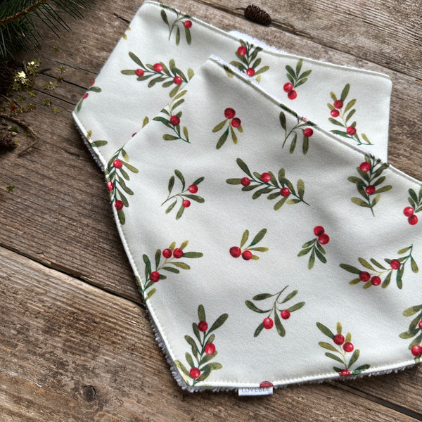 Berry Christmas Dribble Bib