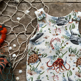 Sea Creatures Bloomer Romper