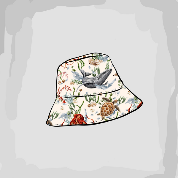 Sea Creatures Bucket Sun Hat
