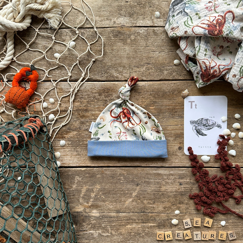 Sea Creatures Knotted Hats