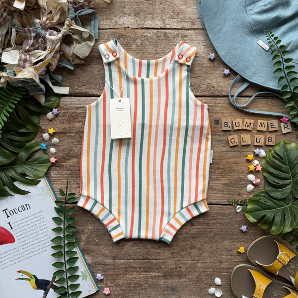 Wavy Stripes Bloomer Romper | Ready To Post