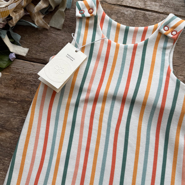 Wavy Stripe Footed Romper | Ready To Post