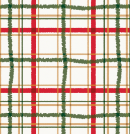 Tinsel Check Teddy Blanket