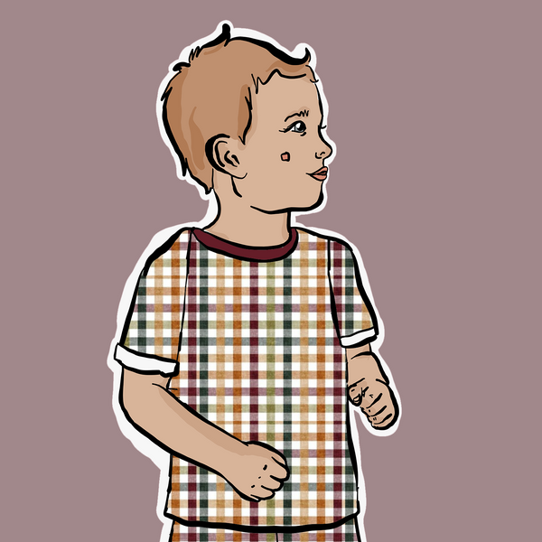 Autumn Check T-Shirt | Short Sleeve