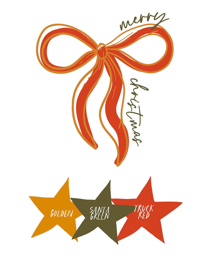 Merry Bow Design T-shirt, Hoodies and Sweatshirts
