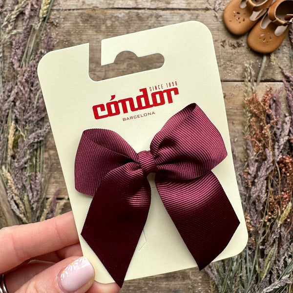 Grosgrain Hair Bow | Garnet