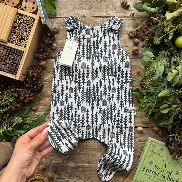 Among The Pines Footed Romper