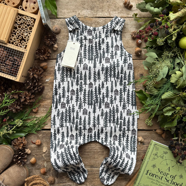 Among The Pines Footed Romper