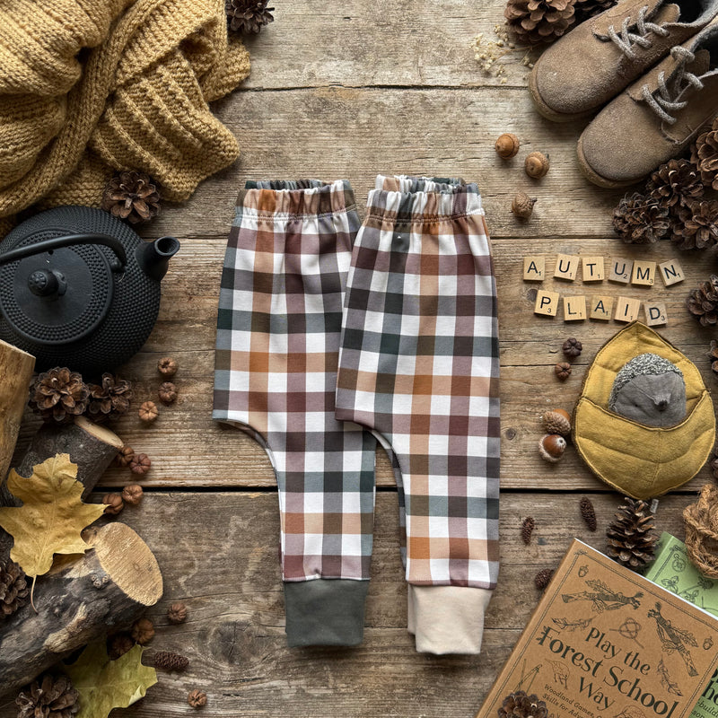 Autumn Plaid Slim Leggings