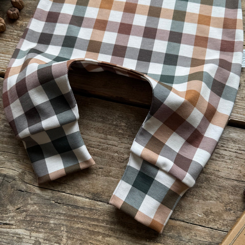 Autumn Plaid Long Romper