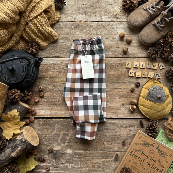 Autumn Plaid Slim Leggings