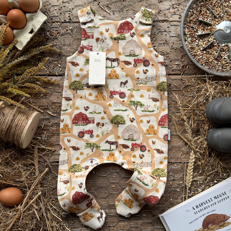 Barn Life Footed Romper | Ready To Post