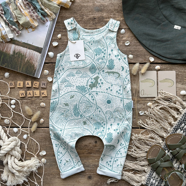 Beach Walk Long Rolled Romper | Ready To Post