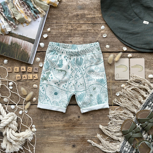 Beach Walk Slim Rolled Shorts
