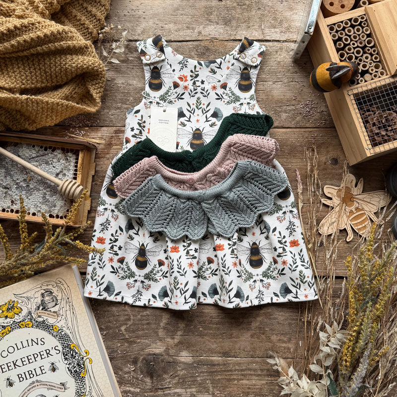 green emerald velvet dress Honey Bee Embroidered Midi Dress – ModCloth main image 1