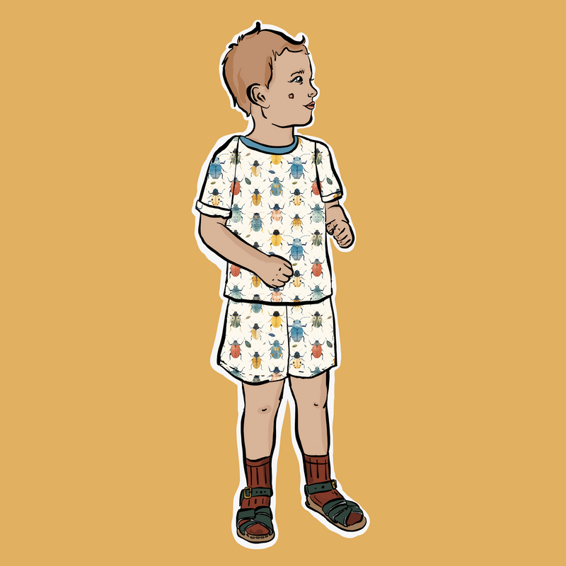 Beetles + Bugs Summer Short Set