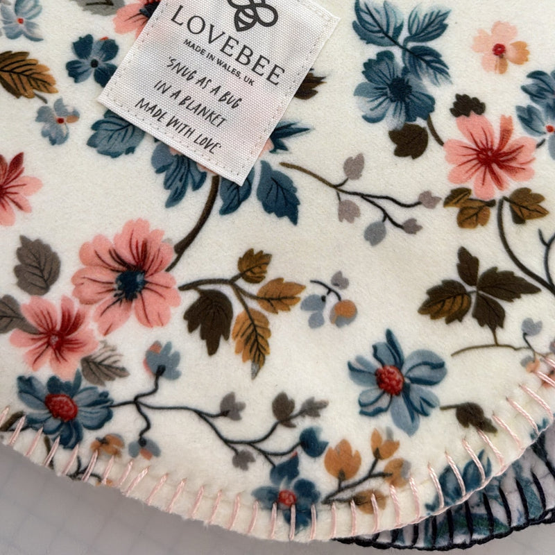Blossoms Eco Fleece Pram Blanket