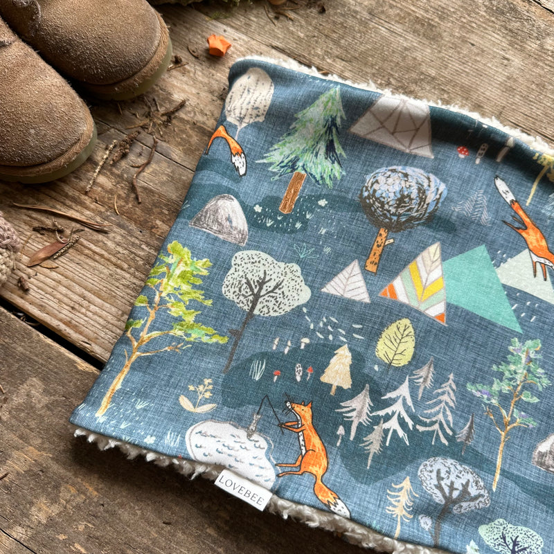 Blue Fox Mountain Printed Snood