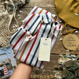 Boardwalk Stripe Footed Romper