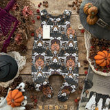 Boo, Bark & Bats Footed Romper