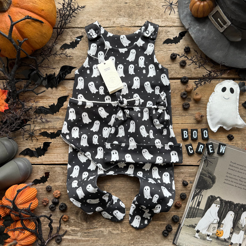 Boo Crew Footed Romper