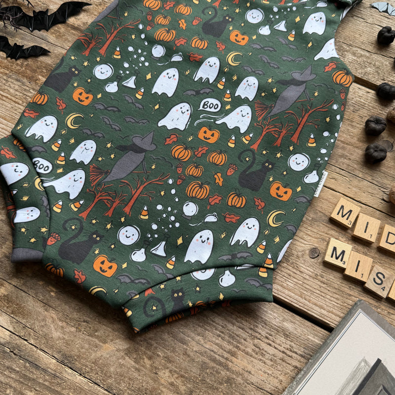 Midnight Mischief Bloomer Romper