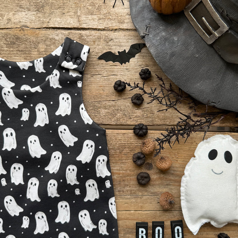 Boo Crew Footed Romper