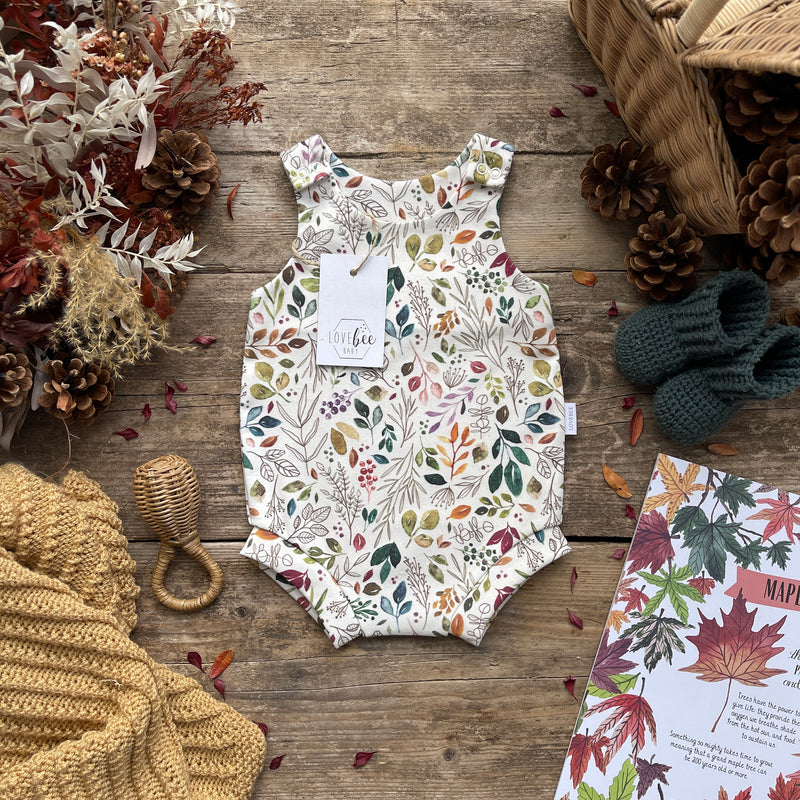 Botanical Sprigs Bloomer Romper | Stock