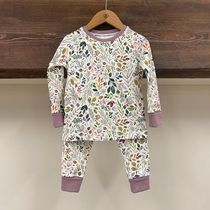 Botanical Sprigs Long BeeJamas