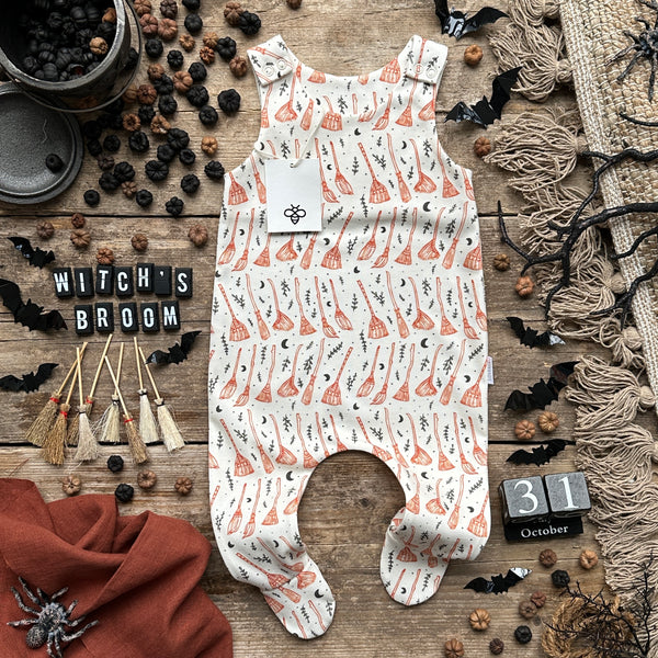 Broomstick Footed Romper | Ready To Post