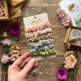 Spring Floral Scrunchies
