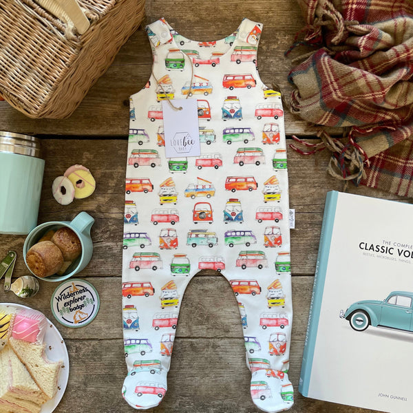 Camper Footed Romper | Ready To Post