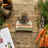 Carrot Row Bobble Hat