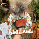 Carrot Row Bobble Hat