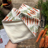 Carrot Row Dribble Bib