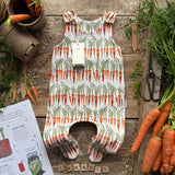 Carrot Row Footed Romper