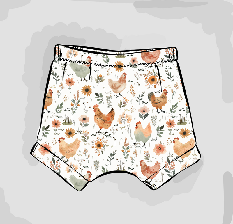 Chicken Meadow Shorts | Ready To Post