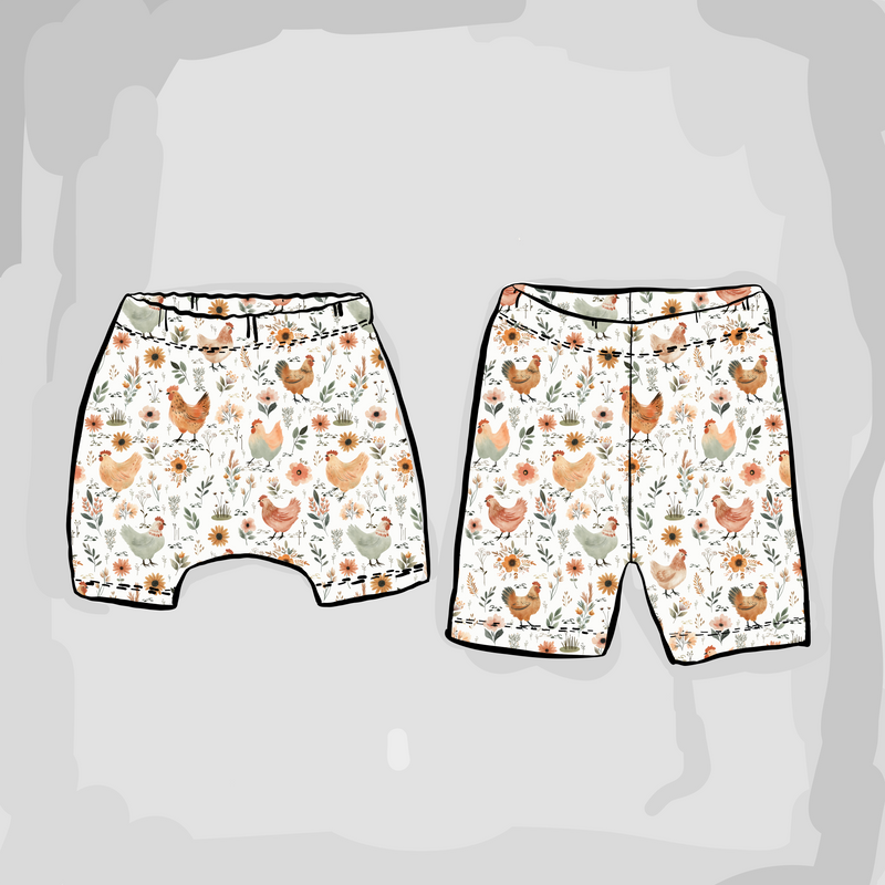 Chicken Meadow Shorts | Ready To Post