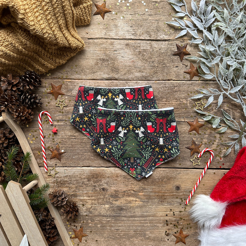 Christmas Night Dribble Bib