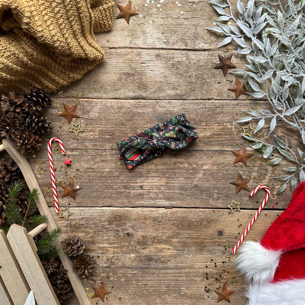 Christmas Night Knot Bow Headband