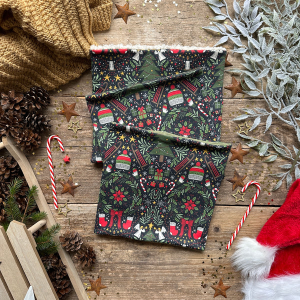 Christmas Night Printed Snood | Ready To Post