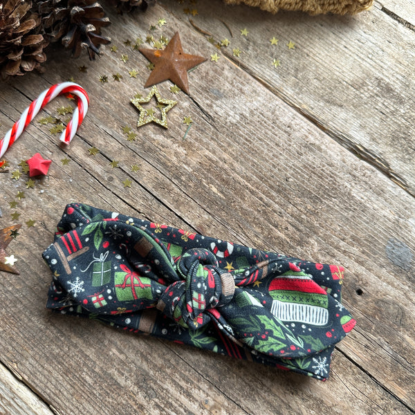 Christmas Night Knot Bow Headband