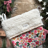 Gold Santa Stripe Stocking - Single