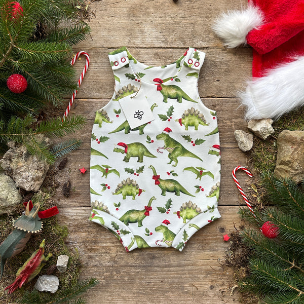 Christmasaurus Bloomer Romper | Ready To Post