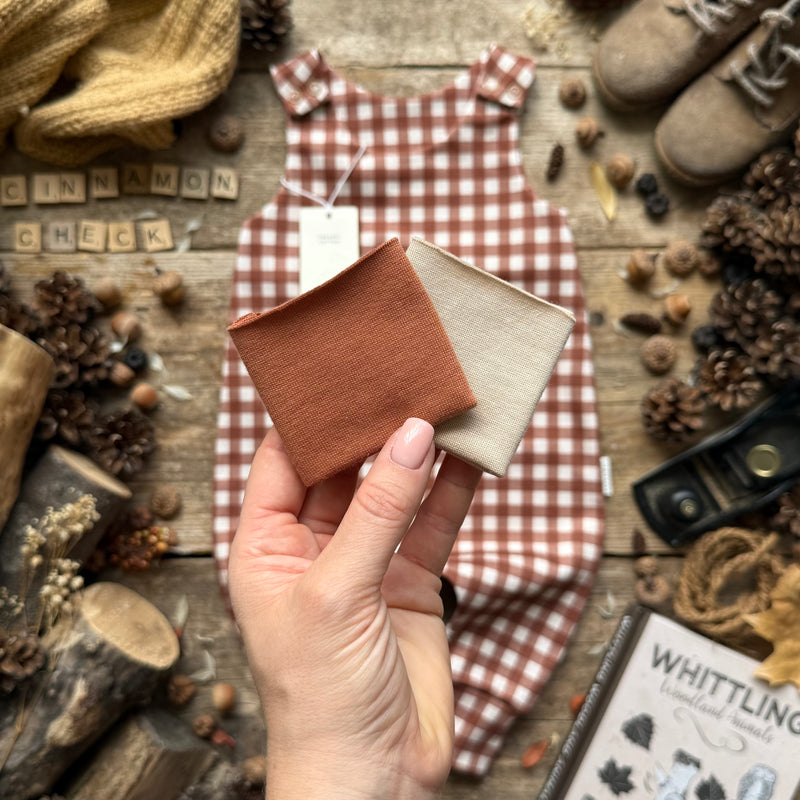 Cinnamon Check Short Set