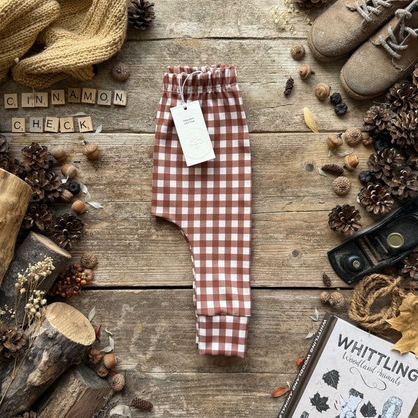 Cinnamon Check Harem Leggings