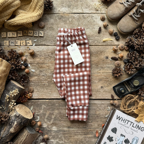 Cinnamon Check Slim Leggings