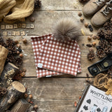 Cinnamon Check Bobble Hat