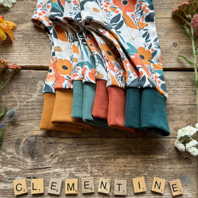 Clementine Blooms Harem Leggings